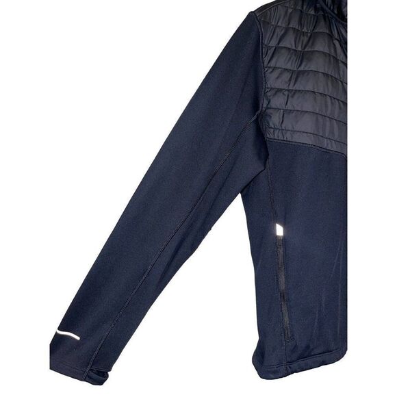 COLUMBIA Black Hooded Sports Jacket with Thumbholes Size Med - Picture 7 of 15